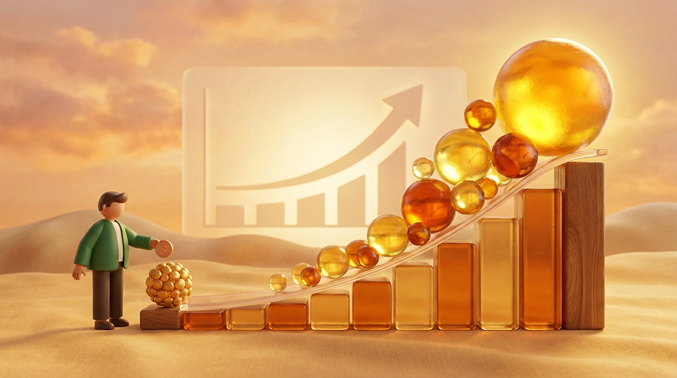 Compound interest long-term investment growth