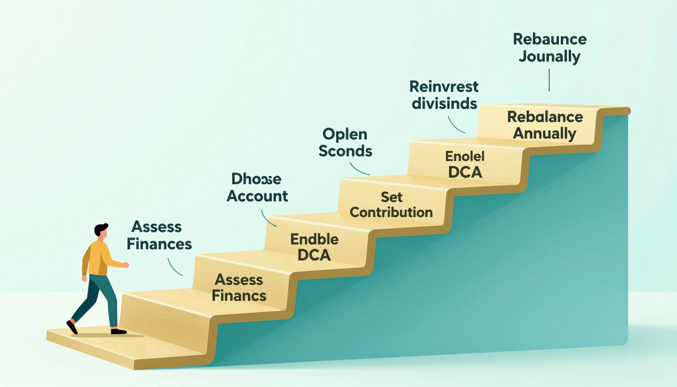 7-step staircase investing journey for stock market beginners