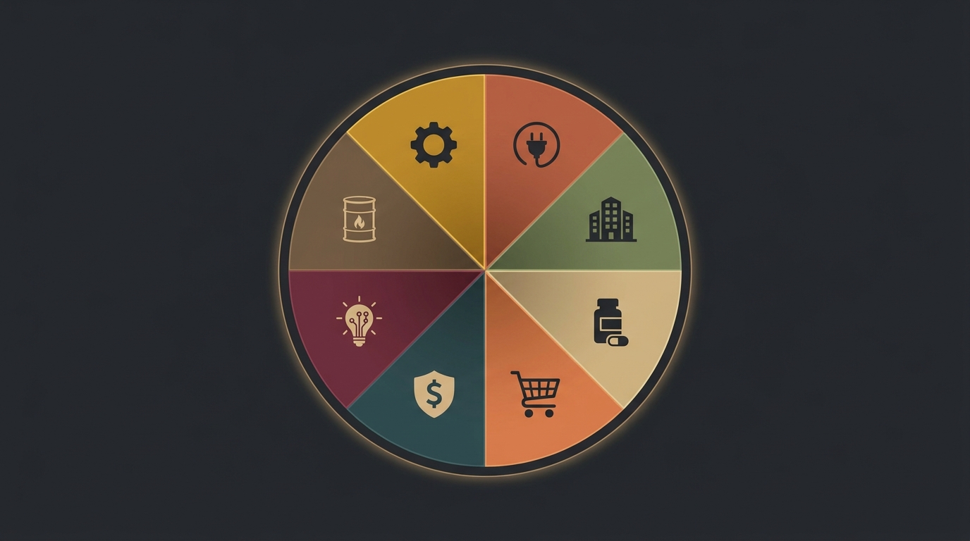 Dividend portfolio sector allocation breakdown