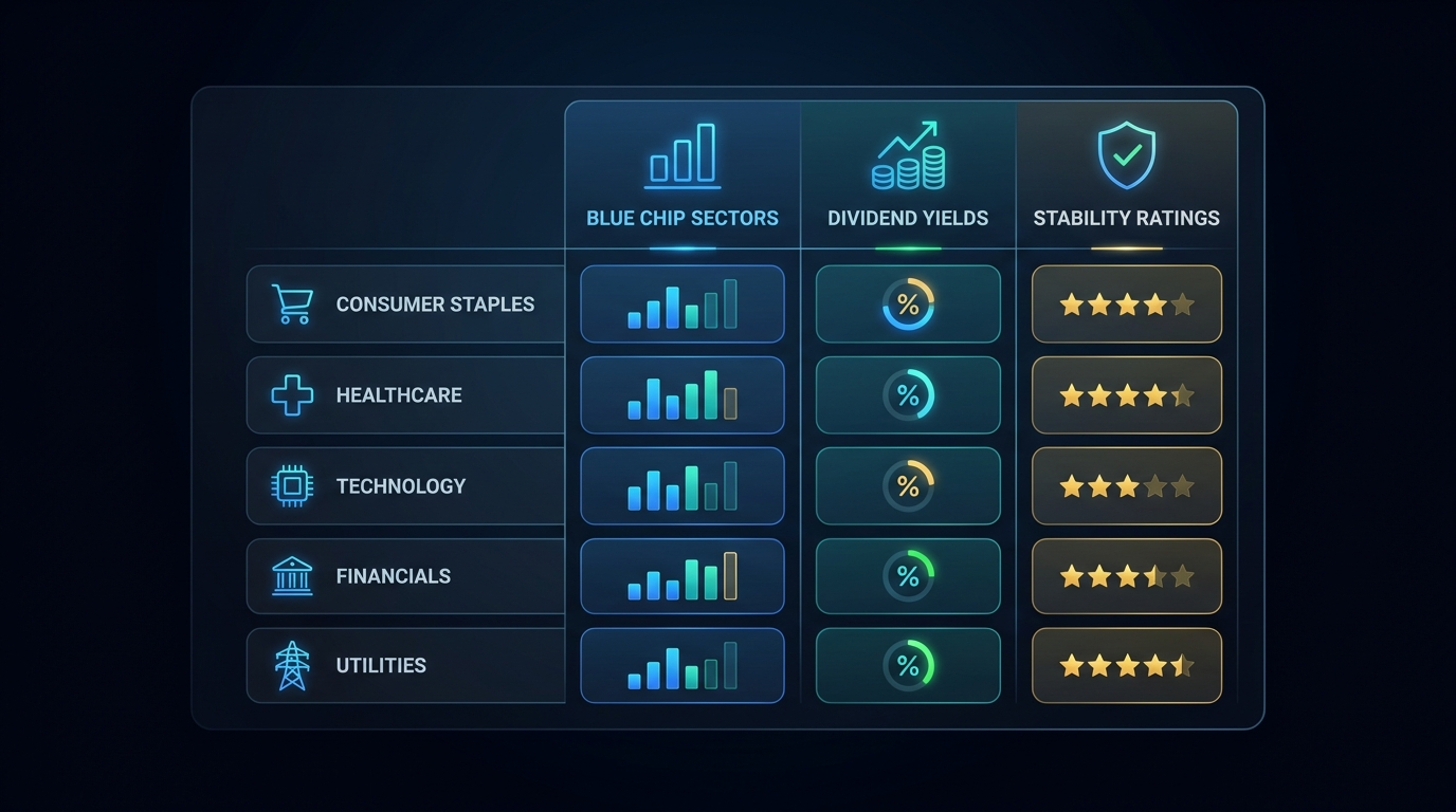 Blue chip sectors comparison table