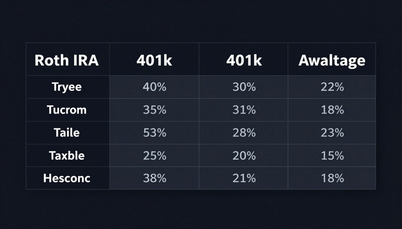 Investment account types comparison